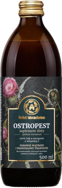 Zagęszczony sok Herbal Monasterium Ostropest 500 ml (5906874431009) - obraz 1