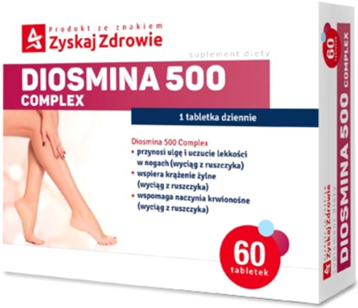 Suplement diety Zyskaj Zdrowie Diosmina 500 Complex 60 tabs (5902578910505) - obraz 1