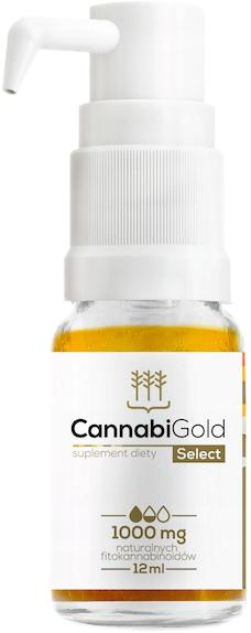 Suplement diety Hempoland Cannabi Gold Select 1000 Mg 12 ml (5907769893063) - obraz 1