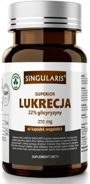 Suplement diety Singularis Lukrecja 22% 60 caps (5907796631522) - obraz 1