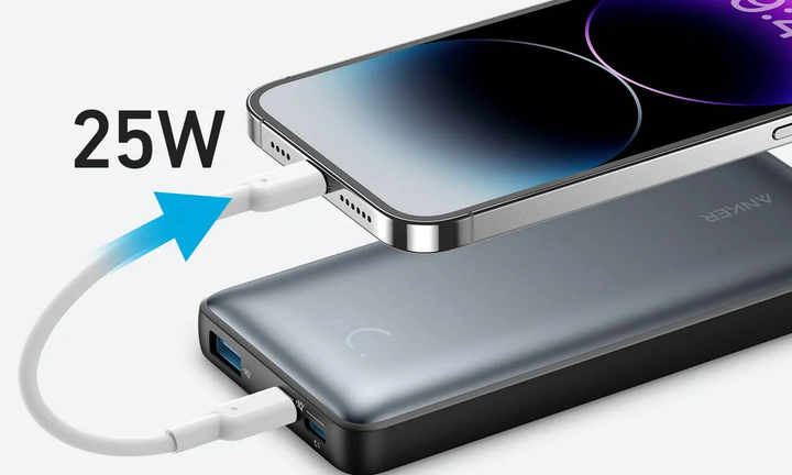 Powerbank Anker Power bank USB 10000MAH Black/Powercore (A1249G11) - obraz 3