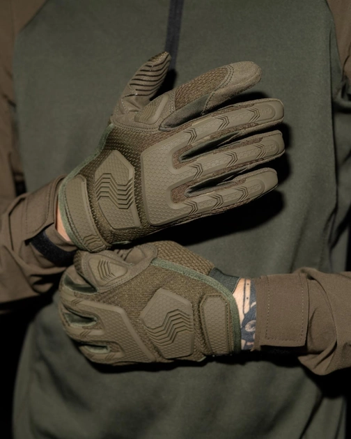 Перчатки тактические BEZET Protective хаки - S - изображение 1