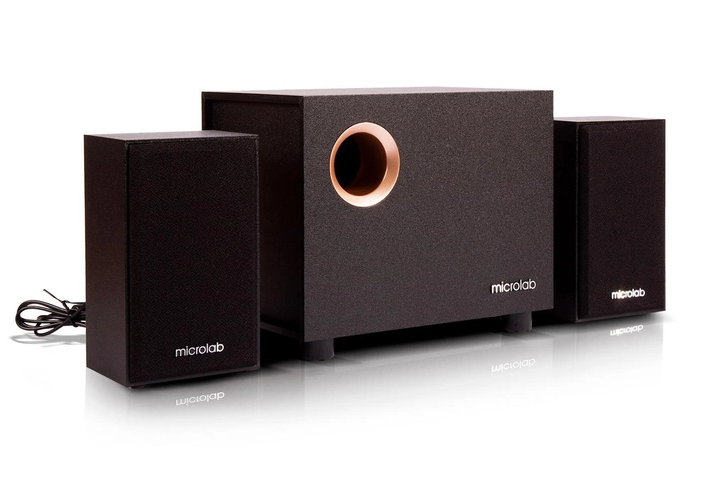 Акустическая система 2.1 Microlab M-105 проводная 10Вт RCA/3.5 мм mini-jack черная - Фото 1 Акустическая система 2.1 Microlab M-105 проводная 10Вт RCA/3.5 мм mini-jack черная - изображение 1
