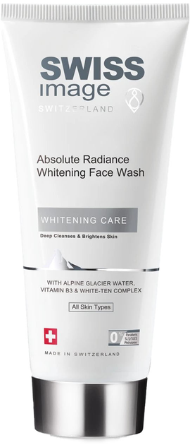 Rozjaśniający płyn do mycia twarzy Swiss Image Whitening Care Absolute Radiance Whitening 200 ml (7640140380971) - obraz 1