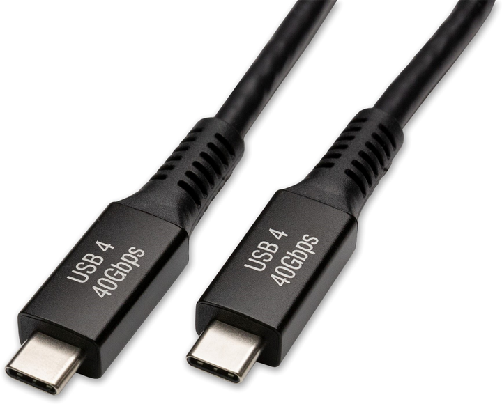 Kabel Captiva USB Type-C - USB Type-C 240W 1 m Black (4046373803035) - obraz 1