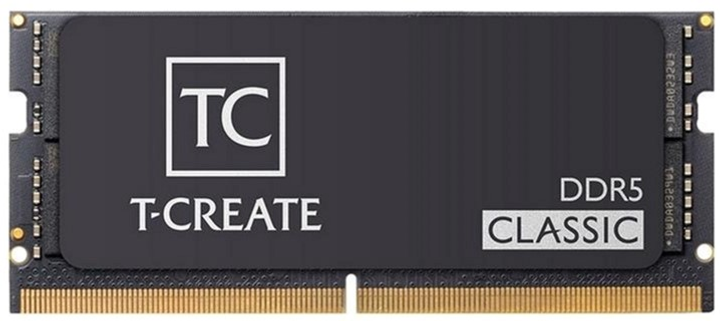 Оперативна пам'ять Team Group SODIMM DDR5-5600 16384MB PC5-44800 T-Create Classic Black (CTCCD516G5600HC46A-S01) - зображення 1