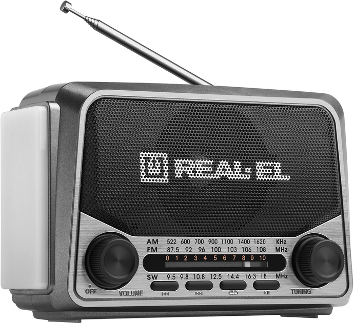 Портативный радиоприёмник Real-El X-525 Серый (EL121800004) - изображение 1