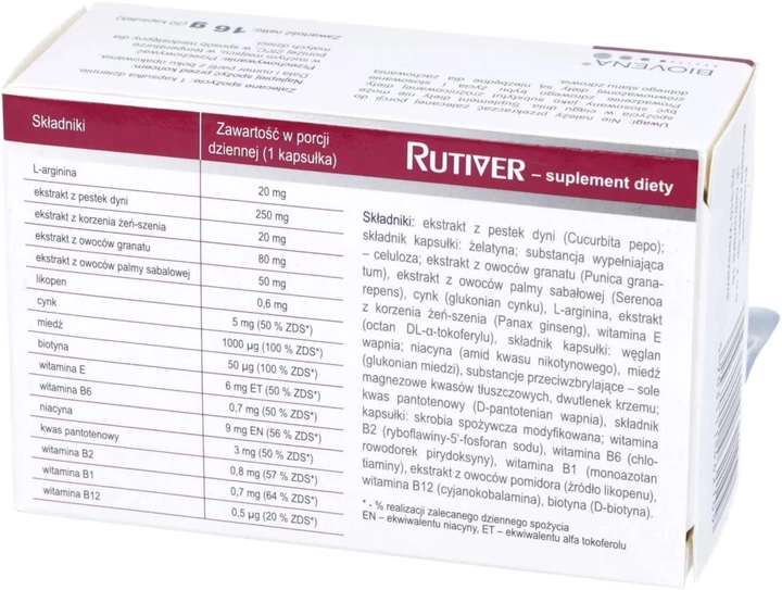 Suplement diety Biovena Health Rutiver 30 saps (5903111462109) - obraz 2