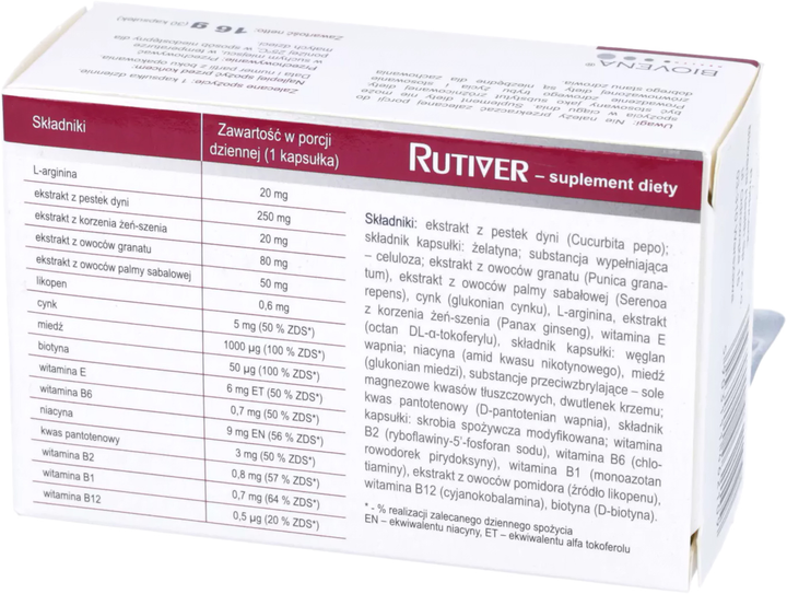 Suplement diety Biovena Health Rutiver 30 kapsułek (5903111462109) - obraz 2