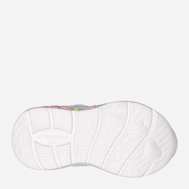 Sneakersy dziecięce dziewczęce Skechers 303155N 25 Srebrne (196311553042) - obraz 5