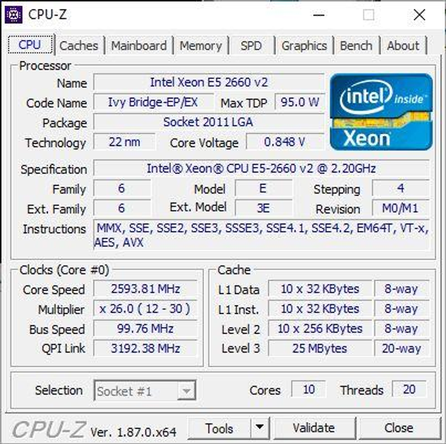 Материнская плата Taishuo X79 LGA 2011 + процессор (б/у) Xeon E5-2660 v2 10 ядер 2,2G + RAM DDR3 16 GB + кулер 120 мм (20266023) - изображение 7