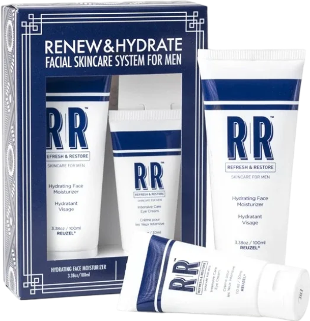 Zestaw do pielęgnacji twarzy Reuzel RR Renew & Hydrate Krem do skóry wokół oczu 30 ml + Krem nawilżający do twarzy 100 ml (0850031020078) - obraz 2