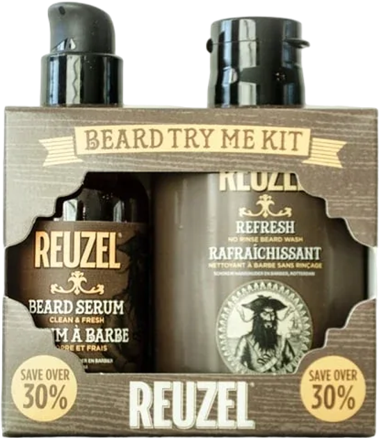 Zestaw do pielęgnacji brody Reuzel Try Reuzel Beard Kit Szampon do brody 100 ml + Serum do brody 50 g (0850020289097) - obraz 3