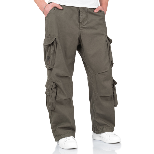 Брюки SURPLUS AIRBORNE VINTAGE TROUSERS M Olive - зображення 1