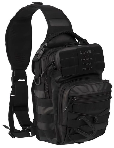 Рюкзак однолямочный Черный Mil-Tec (GB0927) M-T - изображение 1