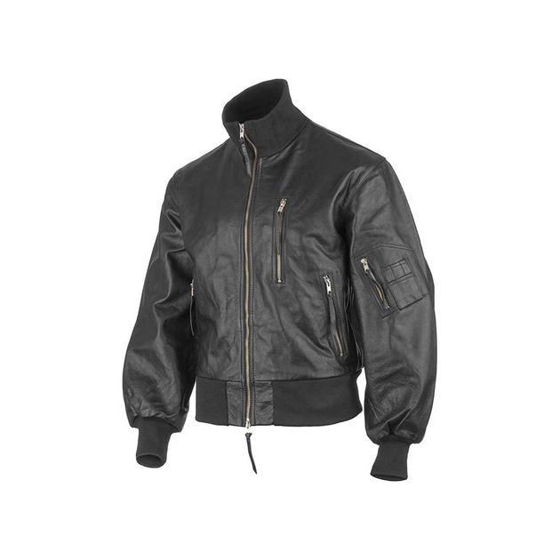 Куртка лётная кожаная Бундесвер 58 Black - изображение 2
