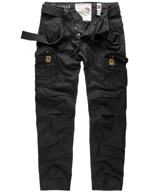 Брюки SURPLUS PREMIUM TROUSERS SLIMMY 2XL Black - зображення 1