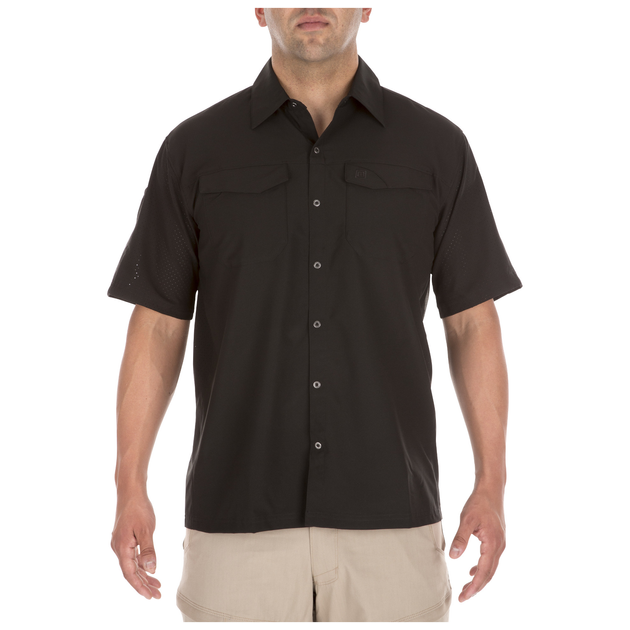 Рубашка тактическая с коротким рукавом 5.11 Freedom Flex Woven S/S XL Black - изображение 1
