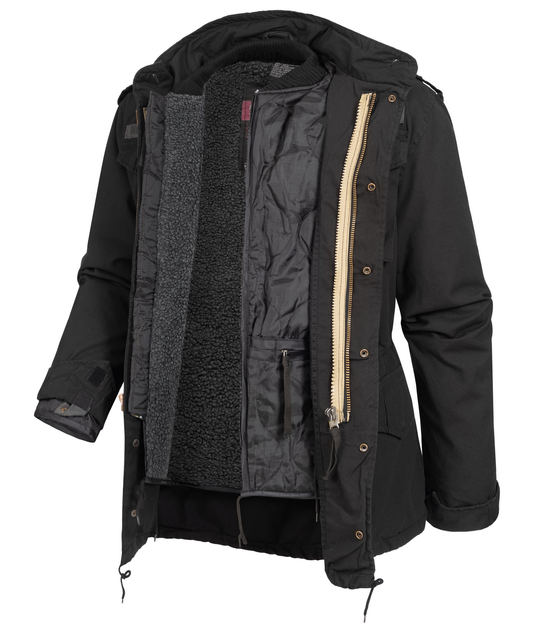 Куртка со съемной подкладкой SURPLUS REGIMENT M 65 JACKET 2XL Black - изображение 2