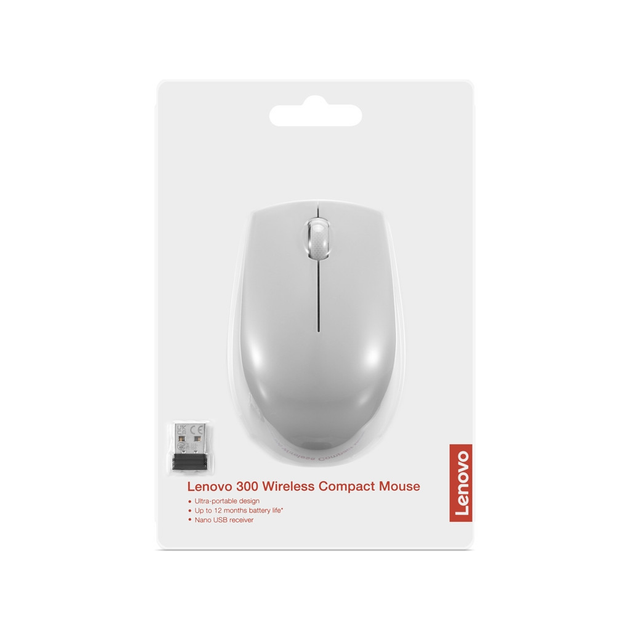 Мышка Lenovo 300 Wireless Arctic Grey (GY51L15678) - изображение 7