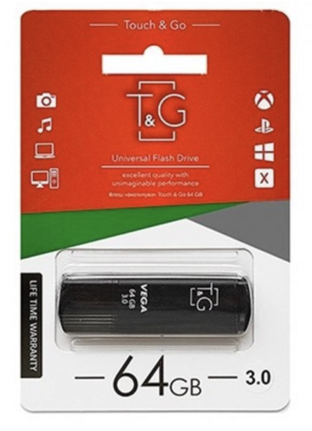 Флеш пам'ять USB TandG 64GB TG121 (t7793) - Фото 1 Флеш пам'ять USB TandG 64GB TG121 (t7793) - зображення 1