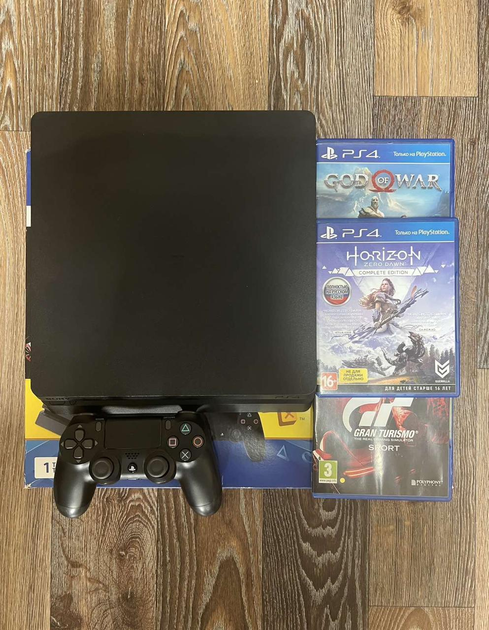 Ігрова приставка Sony Playstation 4 Slim 1Tb + Horizon/Gran