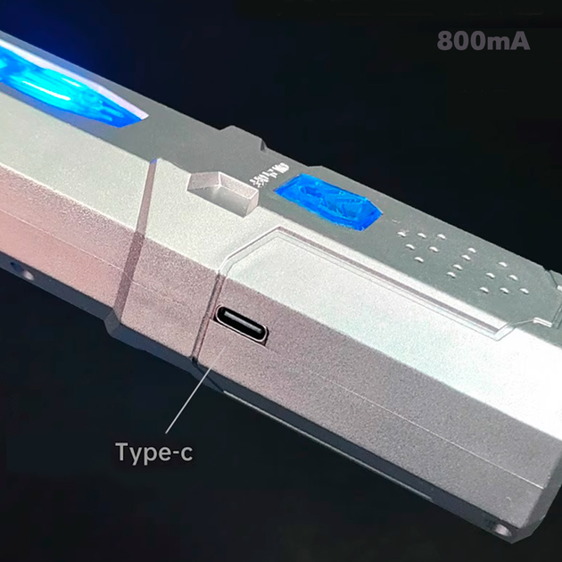 Світловий меч BauTech телескопічний RGB Сріблястий (1013-986-00) - зображення 7