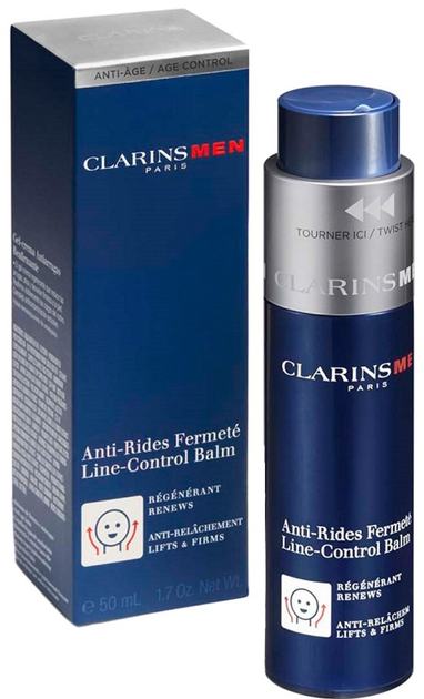 Лосьйон для обличчя Clarins Men Line-Control Balm проти зморшок 50 мл (3666057006234) - зображення 1