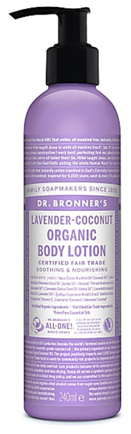 Balsam do ciała Dr. Bronner’s Organic Lavender-Coconut 240 ml (0018787261156) - obraz 1