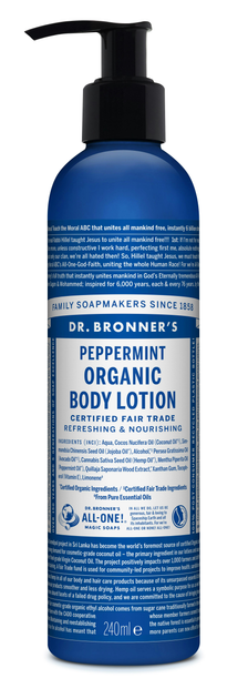 Balsam do ciała Dr. Bronner’s Organic Peppermint 240 ml (0018787261057) - obraz 1