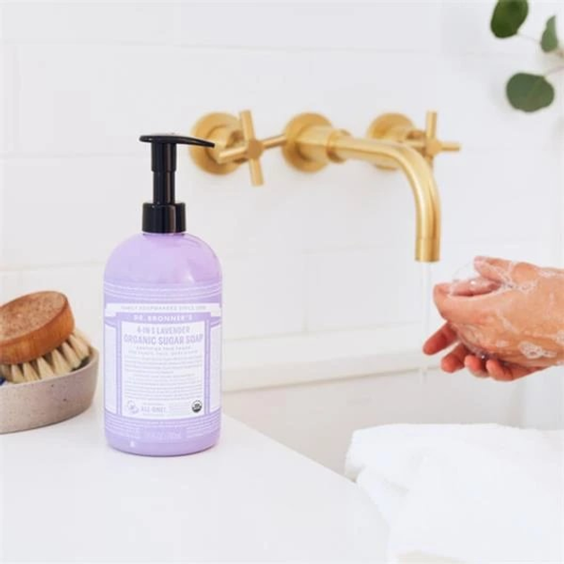 Рідке мило Dr. Bronner’s Organic Sugar Lavender 355 мл (0018787830512) - зображення 2