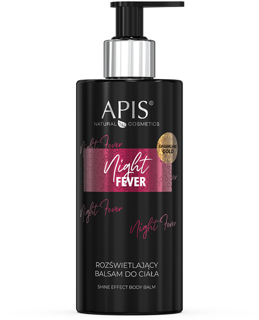 Zestaw pielęgnacyjny Apis Night Fever Żel pod prysznic nawilżający 300 ml + Balsam do ciala rozświetlający 300 ml (5901810050207) - obraz 2