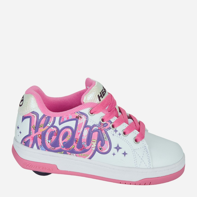 Підліткові роликові кросівки для дівчинки Heelys HLY-G1W 38 Білий/Рожевий (196382425187) - зображення 1