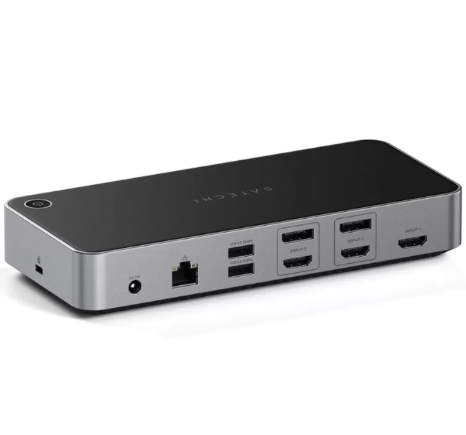 Док-станція Satechi Triple 4K Display Space Gray (ST-D4KTM-EU) - Фото 1 Док-станція Satechi Triple 4K Display Space Gray (ST-D4KTM-EU) - зображення 1