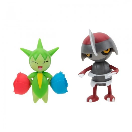 Набор игровых фигурок Pokemon W15 - Поньярд и Розелия - Фото 2 Набор игровых фигурок Pokemon W15 - Поньярд и Розелия - изображение 2