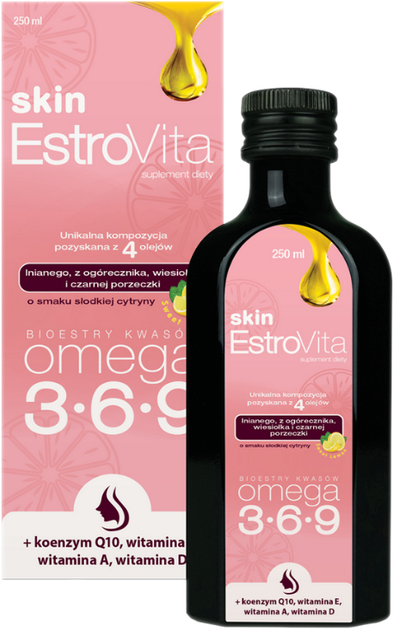 Suplement diety Skotan EstroVita Skin Cytryna 250 ml (5902596870904) - obraz 1