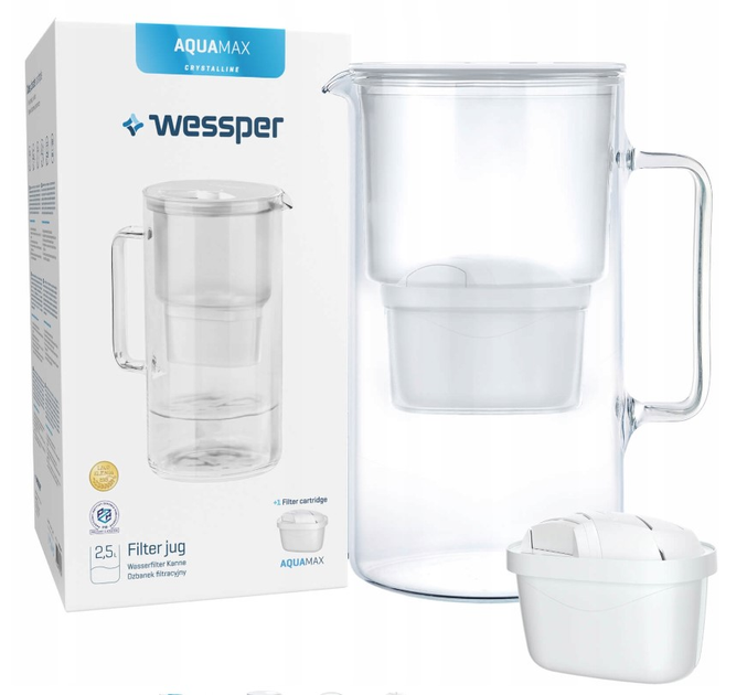 Фільтр-глечик Wessper AquaMax Crystalline білий - зображення 5
