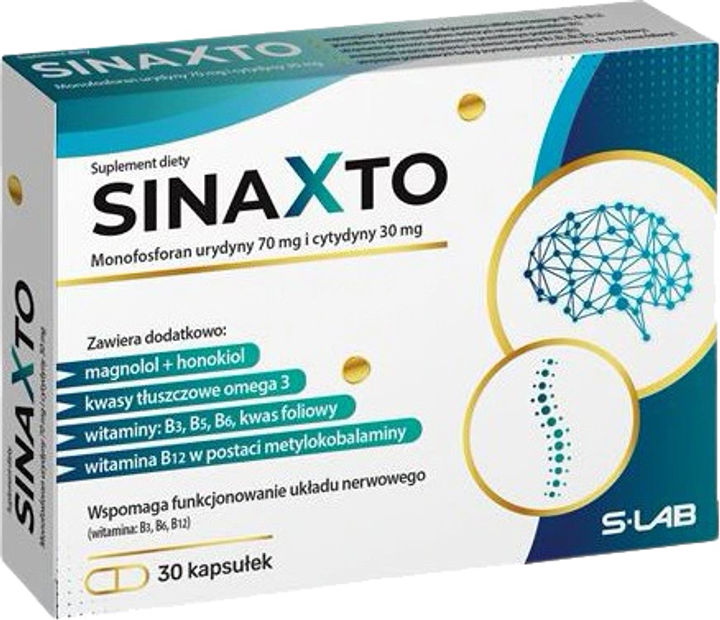 Suplement diety S-Lab Sinaxto 30 kapsułek (5900741963419) - obraz 1