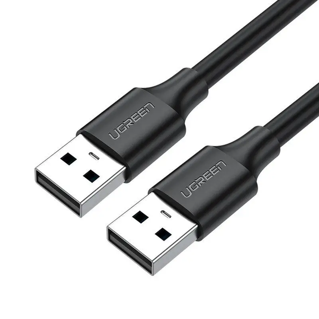 Кабель UGREEN US102 USB 2.0 A Male to A Male Cable 1m (Black)(10309) (UGR-10309) - Фото 1 Кабель UGREEN US102 USB 2.0 A Male to A Male Cable 1m (Black)(10309) (UGR-10309) - зображення 1