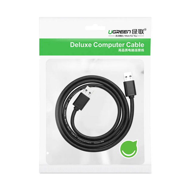 Кабель UGREEN US102 USB 2.0 A Male to A Male Cable 1m (Black)(10309) (UGR-10309) - Фото 7 Кабель UGREEN US102 USB 2.0 A Male to A Male Cable 1m (Black)(10309) (UGR-10309) - зображення 7