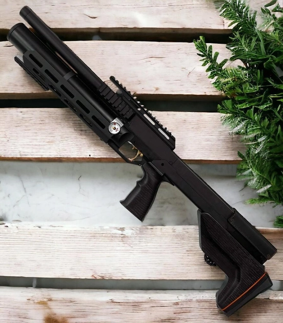 Пневматическая винтовка (PCP) ZBROIA Sapsan Tactical 450/220 (кал. 4,5 мм, черный) - изображение 1