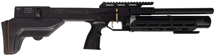 Пневматическая винтовка (PCP) ZBROIA Sapsan Tactical 450/220 (кал. 4,5 мм, черный) - изображение 2