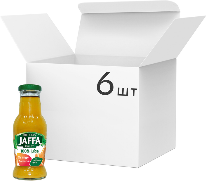 Упаковка сока Jaffa Апельсиновый сок 100% с/б 0.25 л х 6 шт ...