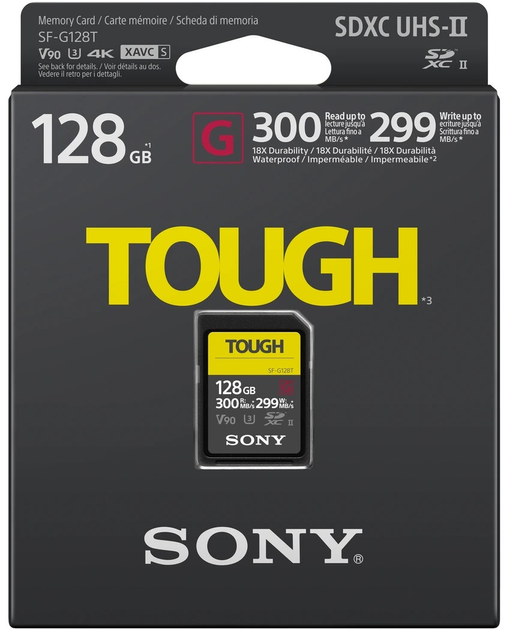 Karta pamięci Sony Tough SF-G128T SDXC UHS-II 128GB (27242908338) - obraz 2