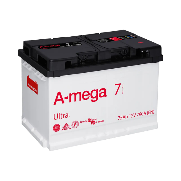 Аккумулятор авто Мегатекс A-mega Ultra 6СТ-75-А3 (прав) ТХП 790 - изображение 1