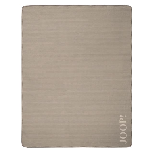 Бавовняний плед JOOP Touch SAND-NATUR 220x240 см молочно-пісочний - зображення 2