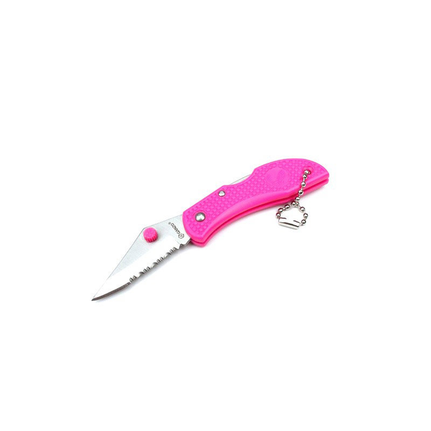 Нож складной брелоковый Ganzo G623s розовый - изображение 1
