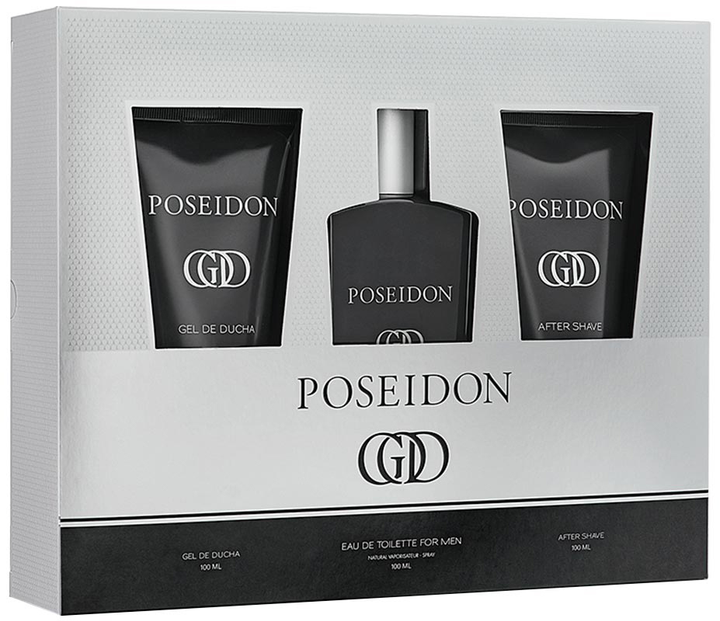 Zestaw męski Instituto Espanol Poseidon God Woda toaletowa 100 ml + Żel pod prysznic 100 ml + Balsam po goleniu 100 ml (8411047136430) - obraz 1