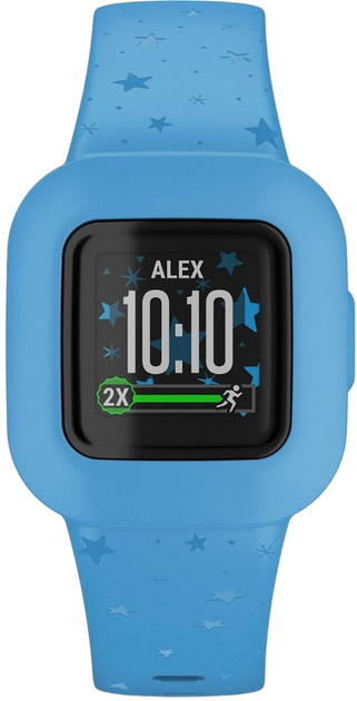 Pasek Garmin do Vivofit Junior 3 Blue Stars (753759263706) - obraz 1