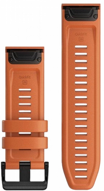 Pasek Garmin QuickFit do Fenix 6X 26 mm Ember Orange (753759233235) - obraz 1